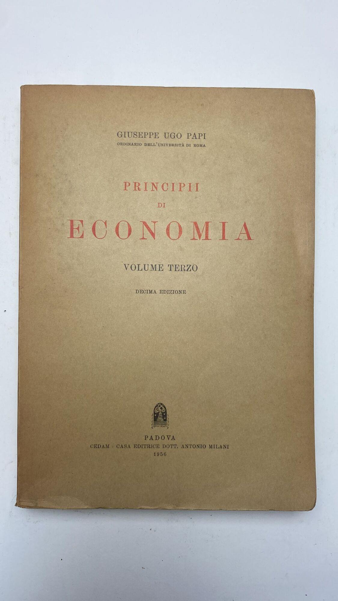 Principi di economia. 3 volumi