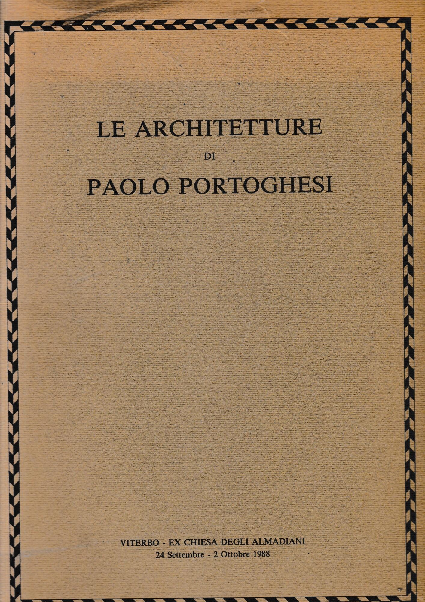 Le architetture di Paolo Portoghesi