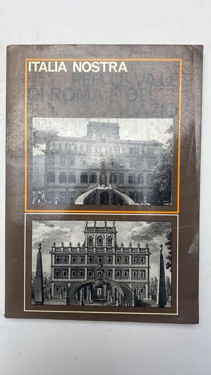 Per le ville di Roma e del Lazio - Isa Belli Barsali - copertina