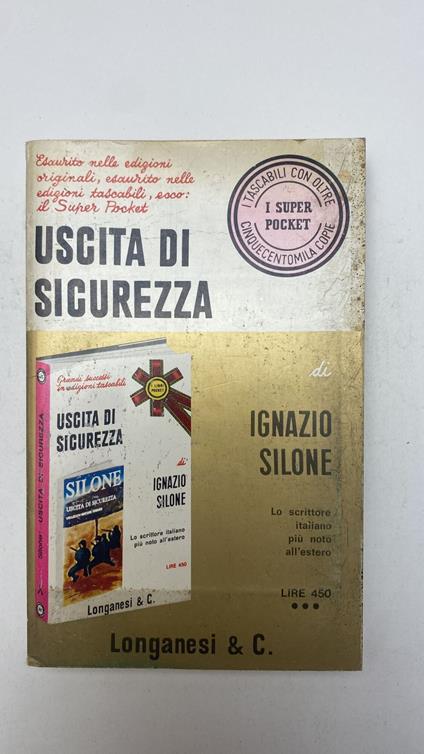 Uscita di sicurezza - Ignazio Silone - copertina