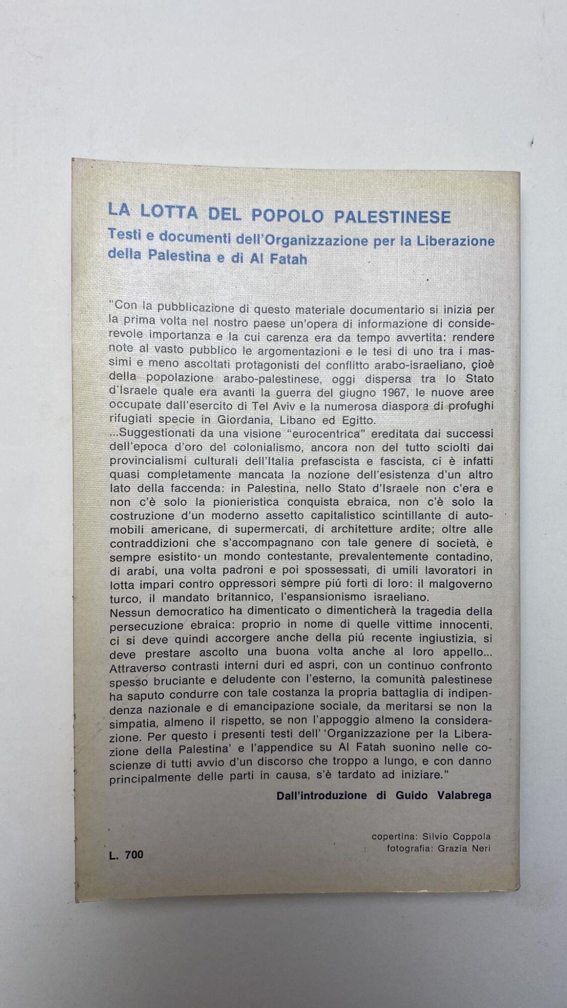 La lotta del popolo palestinese