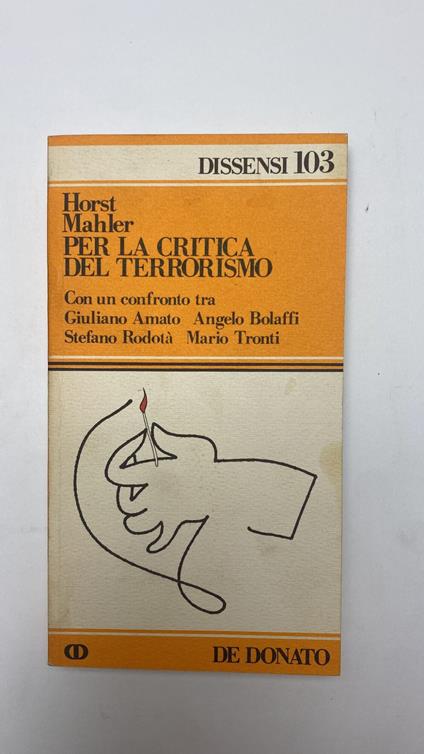 Per la critica del terrorismo - copertina