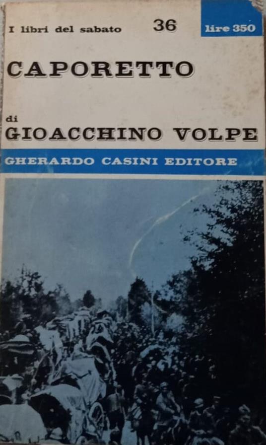 Caporetto - Gioacchino Volpe - copertina