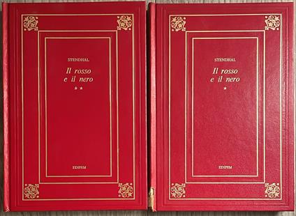 il rosso e il nero. 2 volumi - Stendhal - copertina