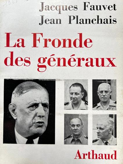 La Fronde des generaux - copertina