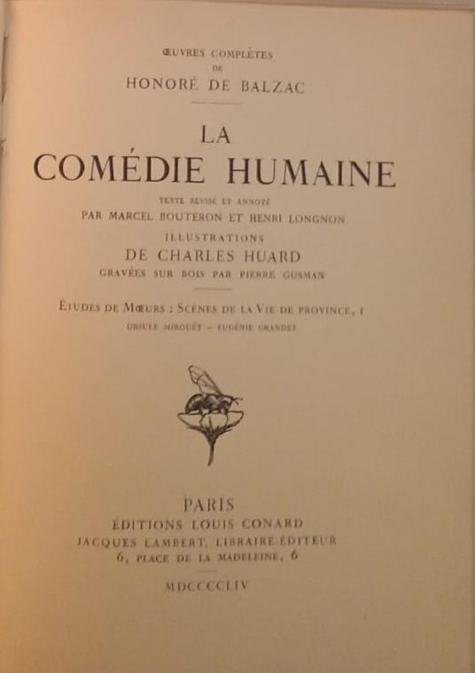 Ursule Mirouet - Eugenie Grandet - Honoré de Balzac - copertina