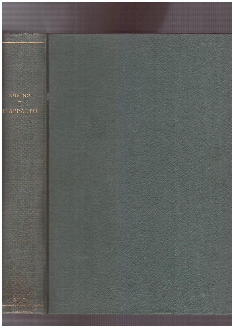 L' Appalto Volume Settimo Tomo terzo