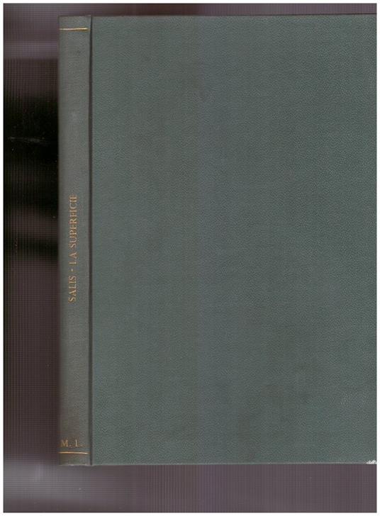 La Superficie Volume Quarto Tomo terzo - Lino Salis - copertina