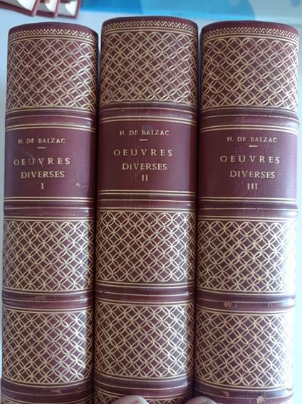 Oeuvres Diverses 3 tomi - Honoré de Balzac - copertina