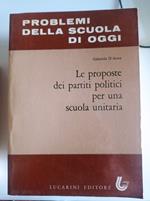 Le proposte dei partiti politici per una scuola unitaria