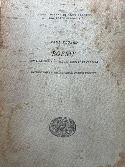 Poesie - Paul Éluard - copertina