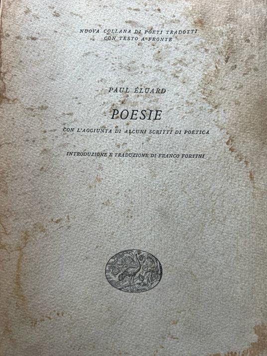 Poesie - Paul Éluard - copertina