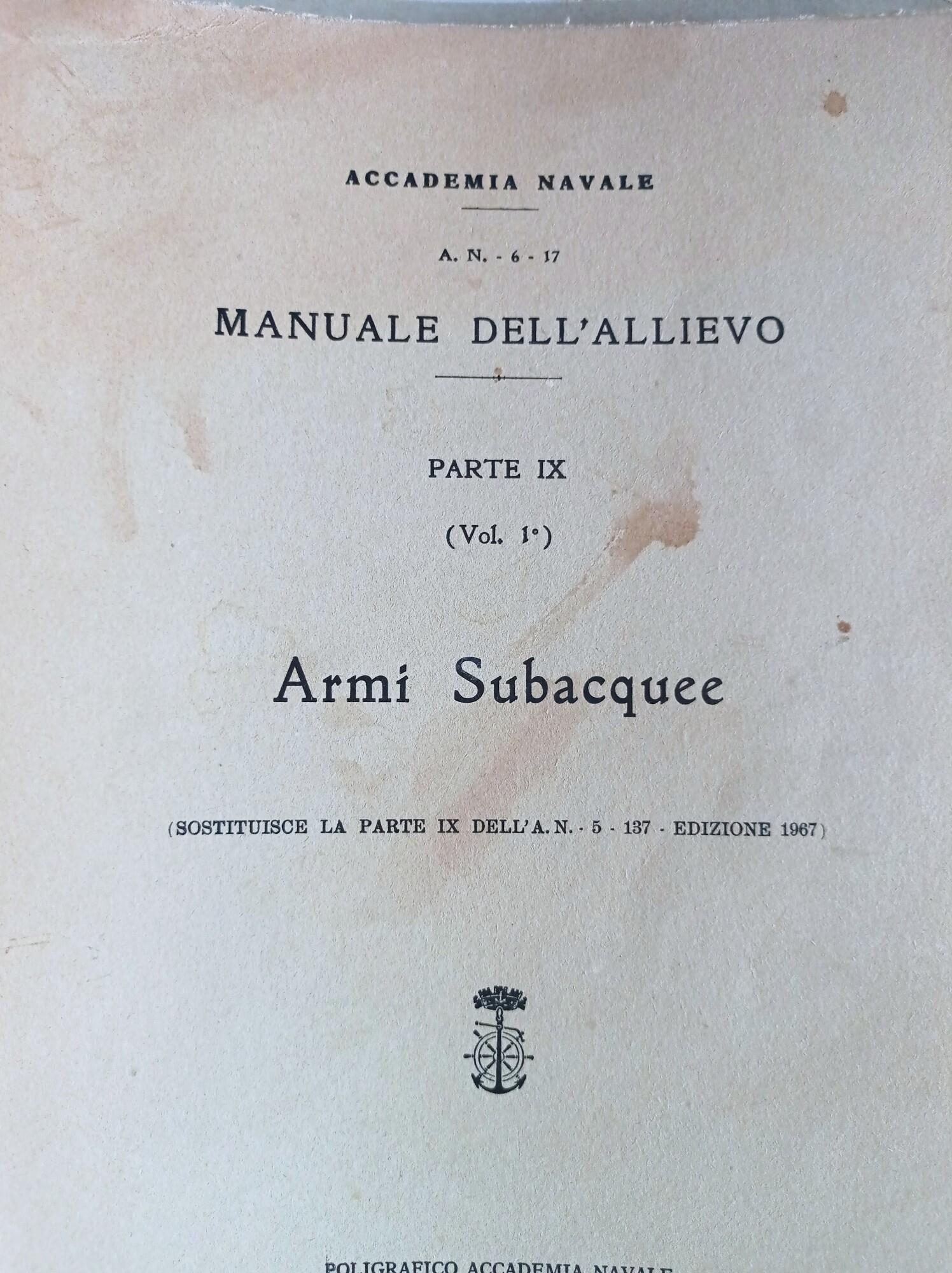 Manuale dell'allievo parte IX (due volumi)