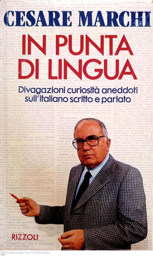 In punta di lingua - Cesare Marchi - copertina