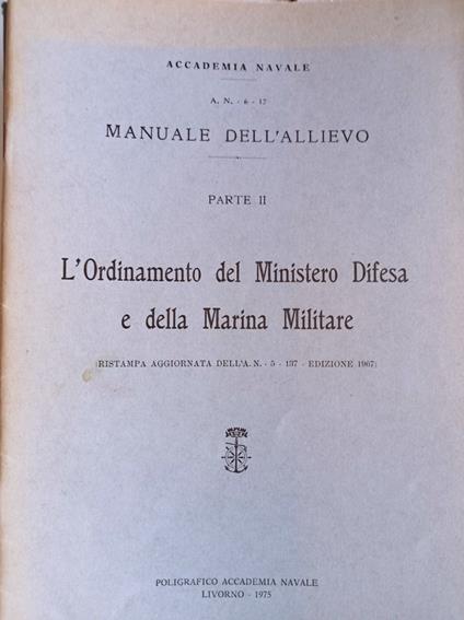 Manuale dell'allievo Parte II - copertina