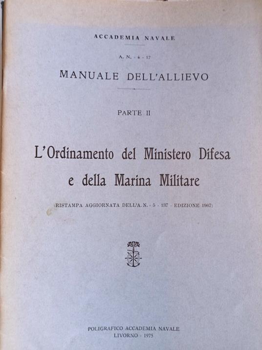 Manuale dell'allievo Parte II - copertina