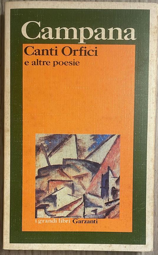 Canti orfici e altre poesie - Dino Campana - copertina