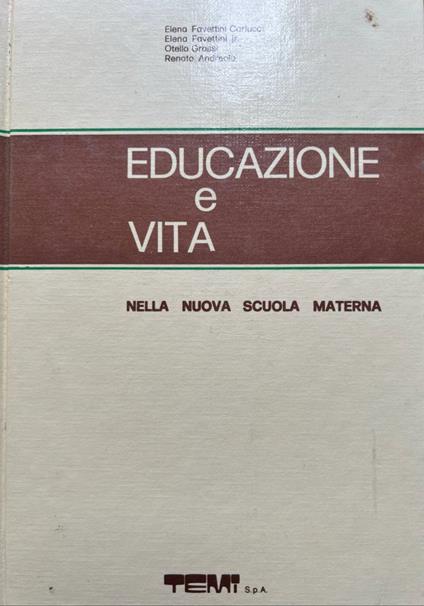 Educazione e vita nella nuova scuola materna 6 - copertina