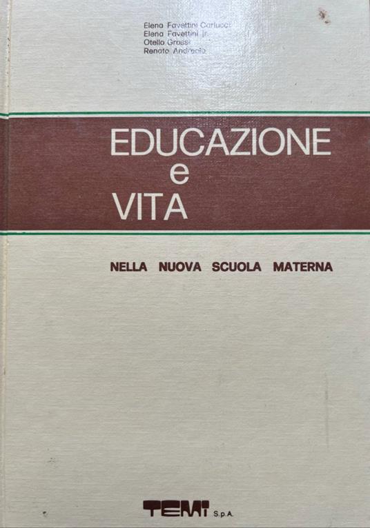 Educazione e vita nella nuova scuola materna 6 - copertina