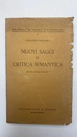 Nuovi saggi di critica semantica