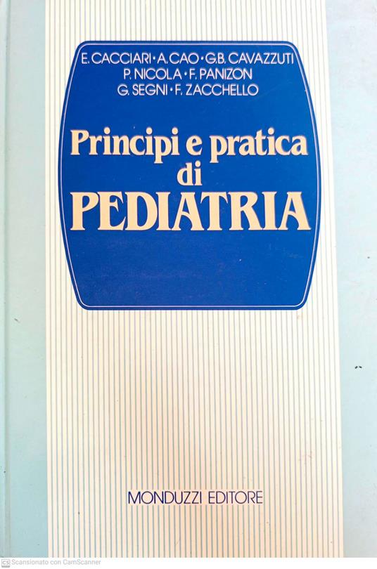 Principi e pratica di pediatria - copertina