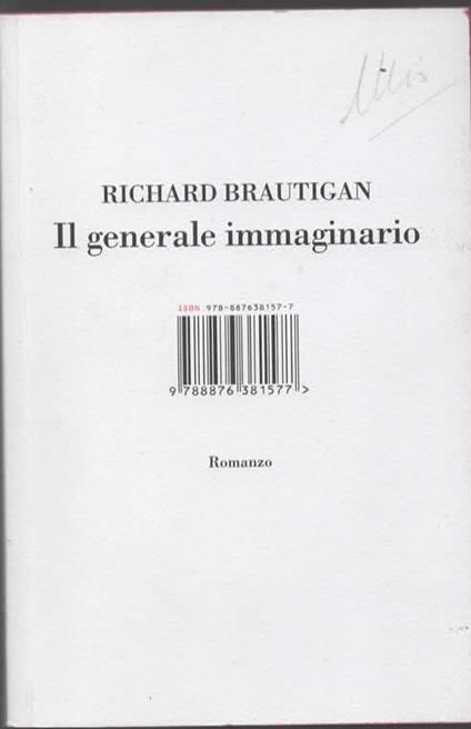 Il generale immaginario - Richard Brautigan - copertina