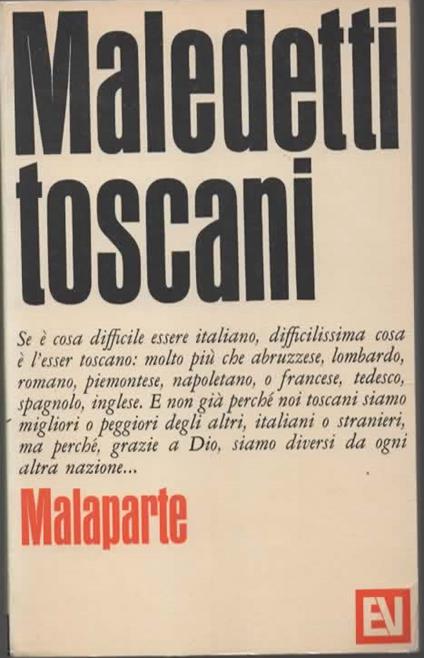Maledetti Toscani - Curzio Malaparte - copertina
