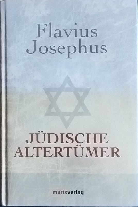 Judische altertumer - Flavius Iosephus - copertina