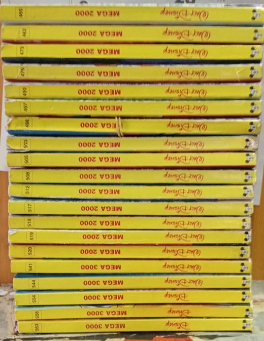 Mega 2000 e Mega 3000 n. 20 volumi - Walt Disney - copertina