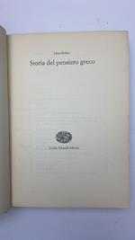 Storia del pensiero greco