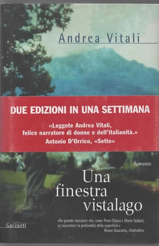 Una finestra vistalago - Andrea Vitali - copertina