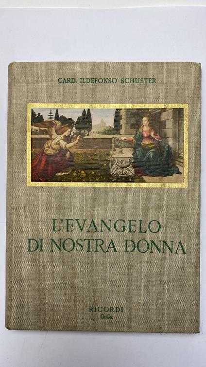 L' evangelo di nostra donna - Ildefonso Schuster - copertina