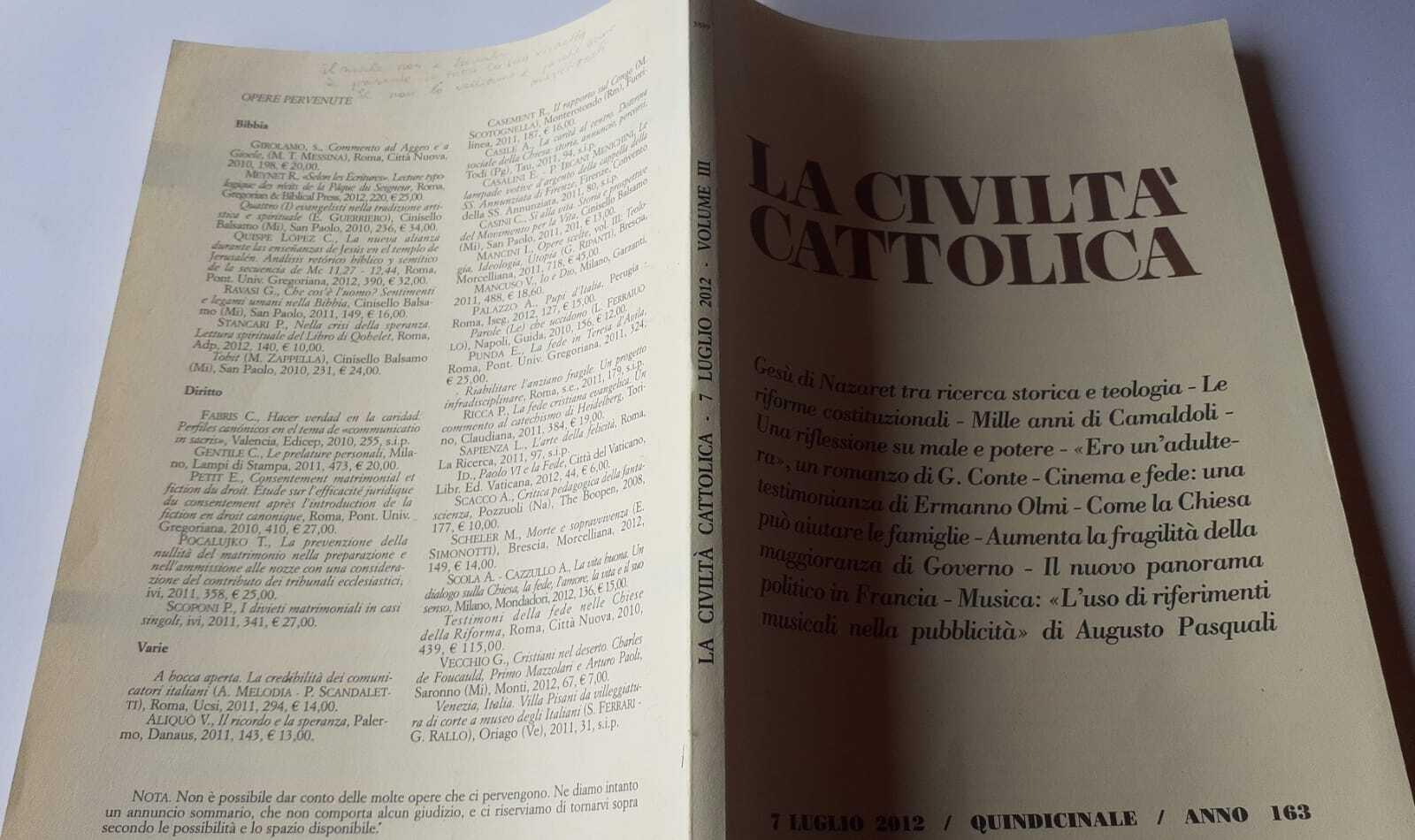 La civiltà cattolica