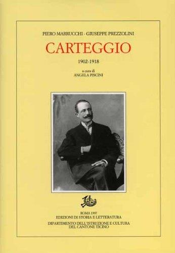 Carteggio. 1902-1918 - copertina