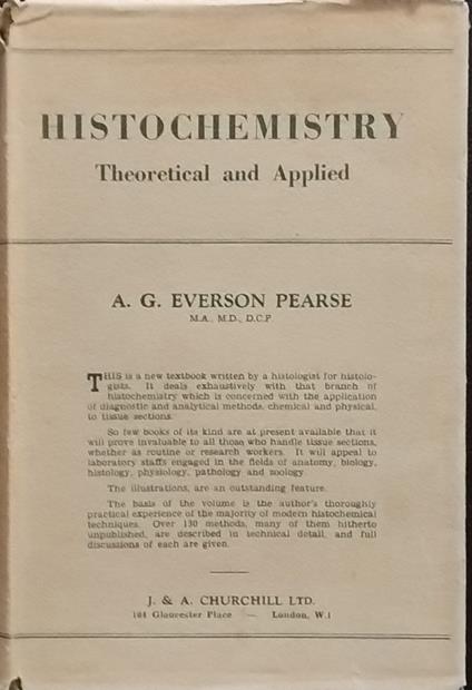 Histochemistry. Theoretical and Applied - copertina