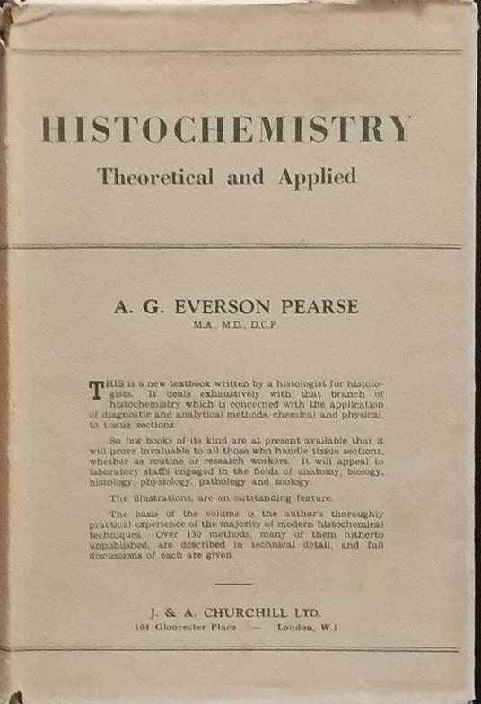 Histochemistry. Theoretical and Applied - copertina