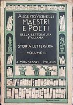 Maestri e poeti della letteratura italiana. Storia letteraria. Volume III