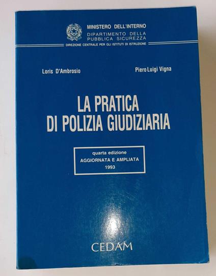 La pratica di polizia giudizia - copertina