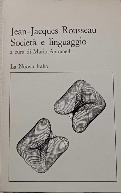 Società e linguaggio - Jean-Jacques Rousseau - copertina