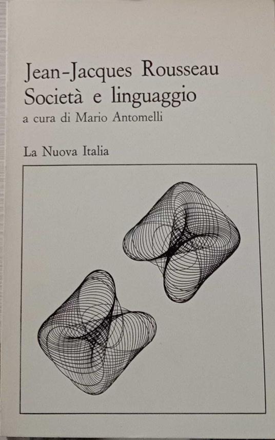 Società e linguaggio - Jean-Jacques Rousseau - copertina