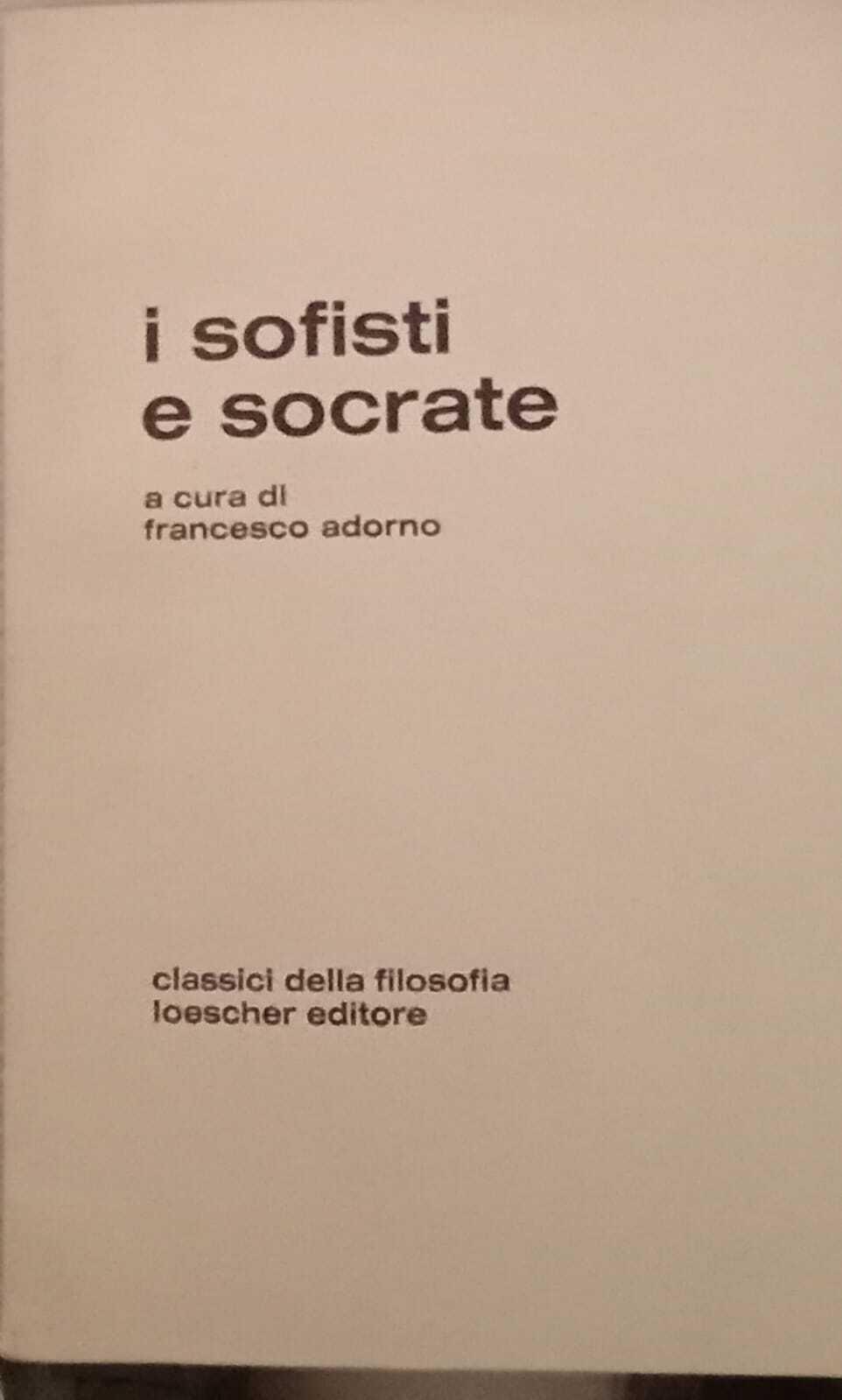 I sofisti e Socrate
