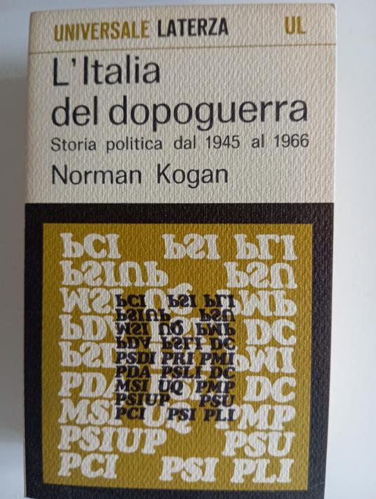 L' Italia del dopoguerra - Norman Kogan - copertina