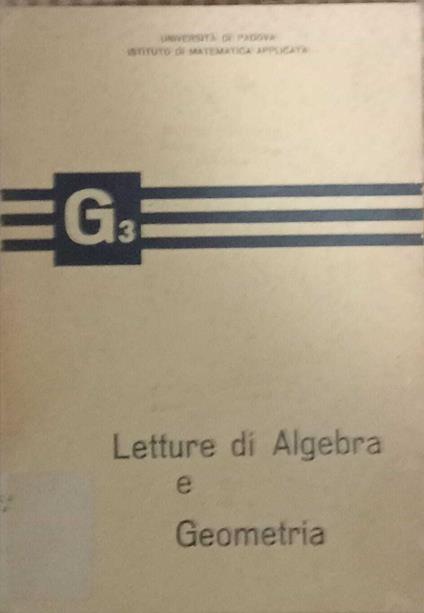 Letture di algebra e geometria - copertina