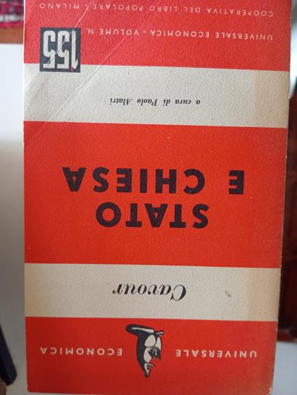 Stato e Chiesa - Camillo Cavour - copertina