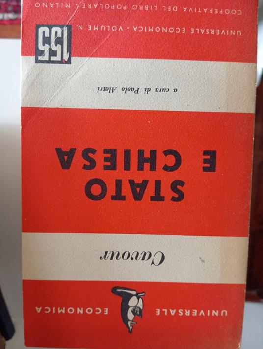 Stato e Chiesa - Camillo Cavour - copertina