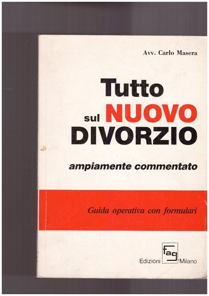 Tutto sul nuovo divorzio - Carlo Masera - copertina