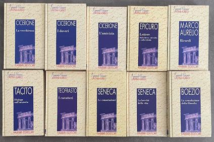 Lotto di 10 libri della Collana I Grandi Classici Latini e Greci. Vedi descrizione - copertina