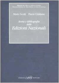 Storia e Bibliografia delle Edizioni Nazionali - copertina