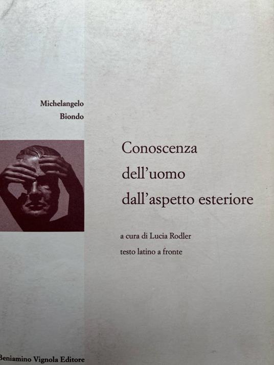 Conoscenza dell'uomo dall'aspetto esteriore - copertina