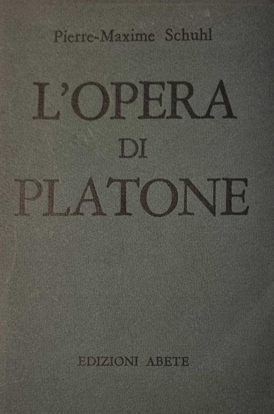 L' opera di Platone - copertina